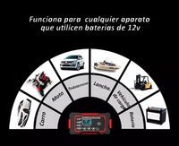 Cargador Bateria Carro Moto 12v Pantalla